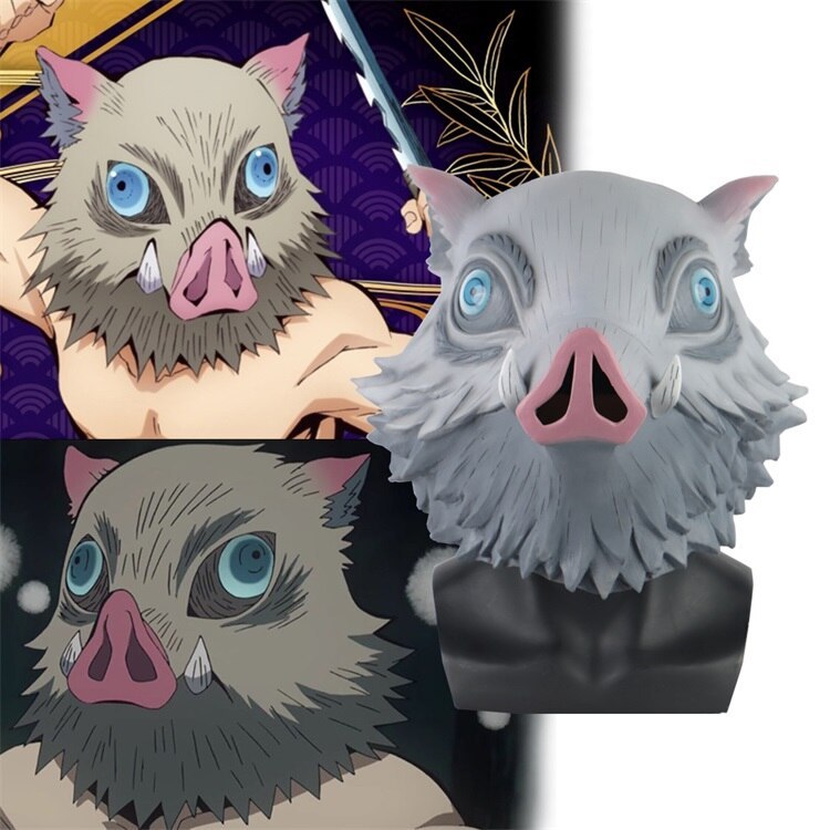 Anime Demon Slayer Kimetsu No Yaiba Mask Figures Toy Hashibira Inosuke Pig Head Latex Mask Cosplay Alibaba.com offers 1,720 pig head mask products. ij anime