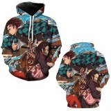 Demon Slayer Kimetsu No Yaiba Cosplay Jacket Coat 3D Printing Hoodie Top Sweatshirt  Hooded Unisex Pullover