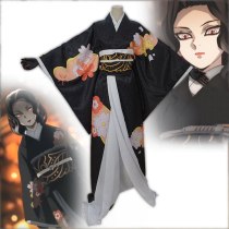 Anime Comic Demon Slayer Kimetsu no Yaiba Cosplay Costumes Kibutsuji Muzan Cosplay Costume Japanese Kimono Uniforms Black Cloth