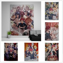 Shokugeki no Soma Tapestry Art Wall Hanging Sofa Table Bed Cover Home Decor Dorm Gift