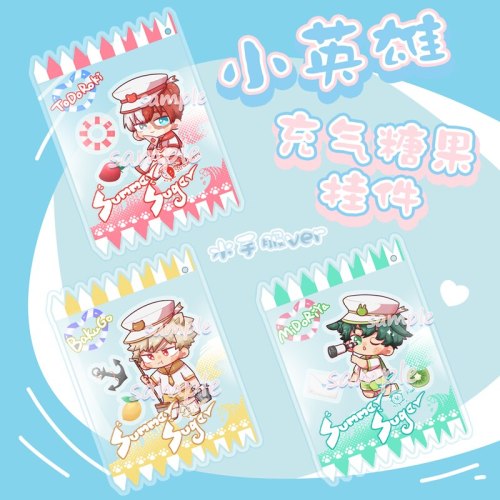 Anime My Hero Academia Midoriya Izuku Todoroki Shoto Cosplay Cute Aerated Candy Figure Acrylic Keychain Pendant Keyring Gifts