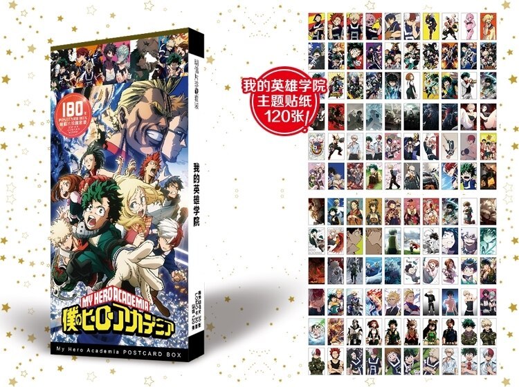 Anime Boku No My Hero Academia Todoroki Shoto Deku Postcard Post Cards Sticker Artbook Gift Cosplay