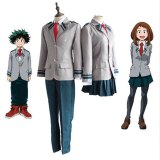 School Uniform My Hero Academy OCHACO URARAKA Midoriya Izuku Cosplay Costume