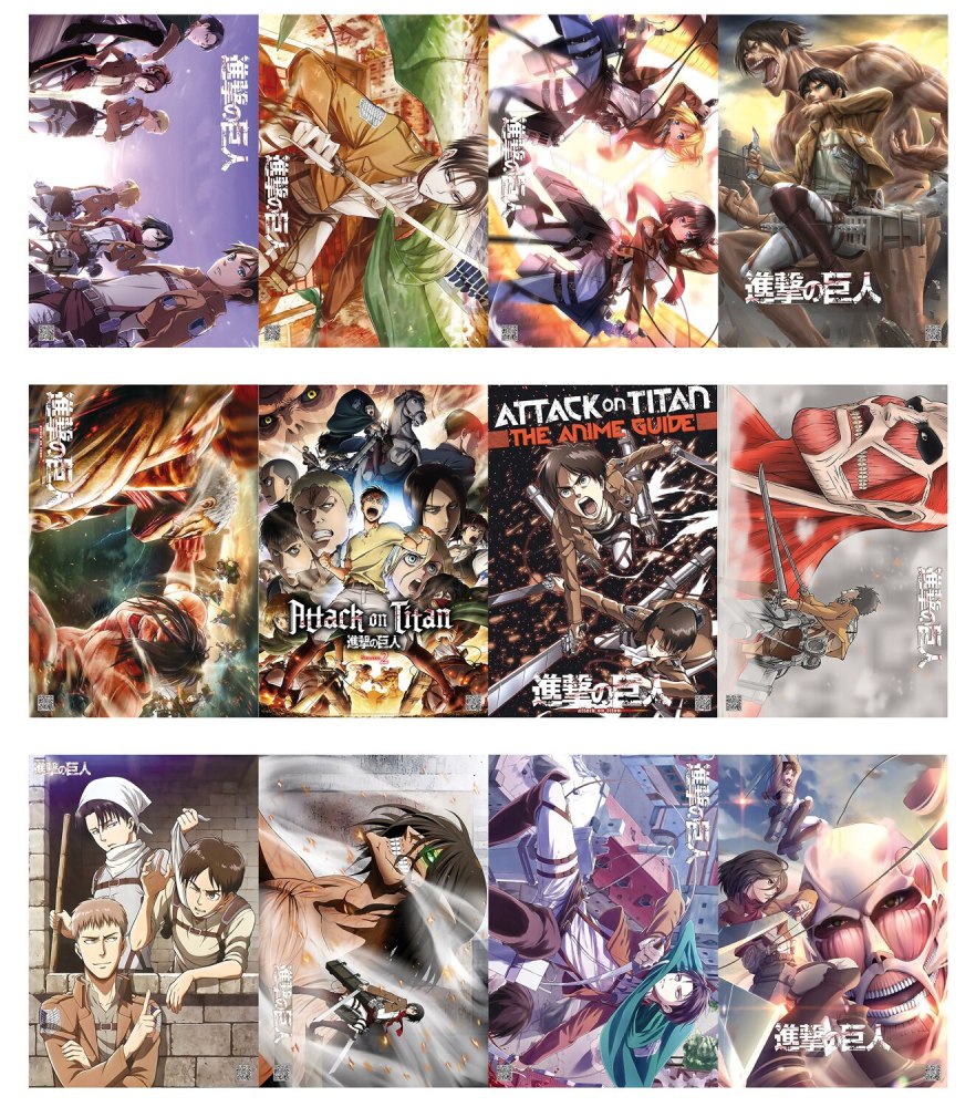 12 Pc Anime My Hero Academia Fairy Tail Tokyo Ghoul Attack On Titan Cells At Work