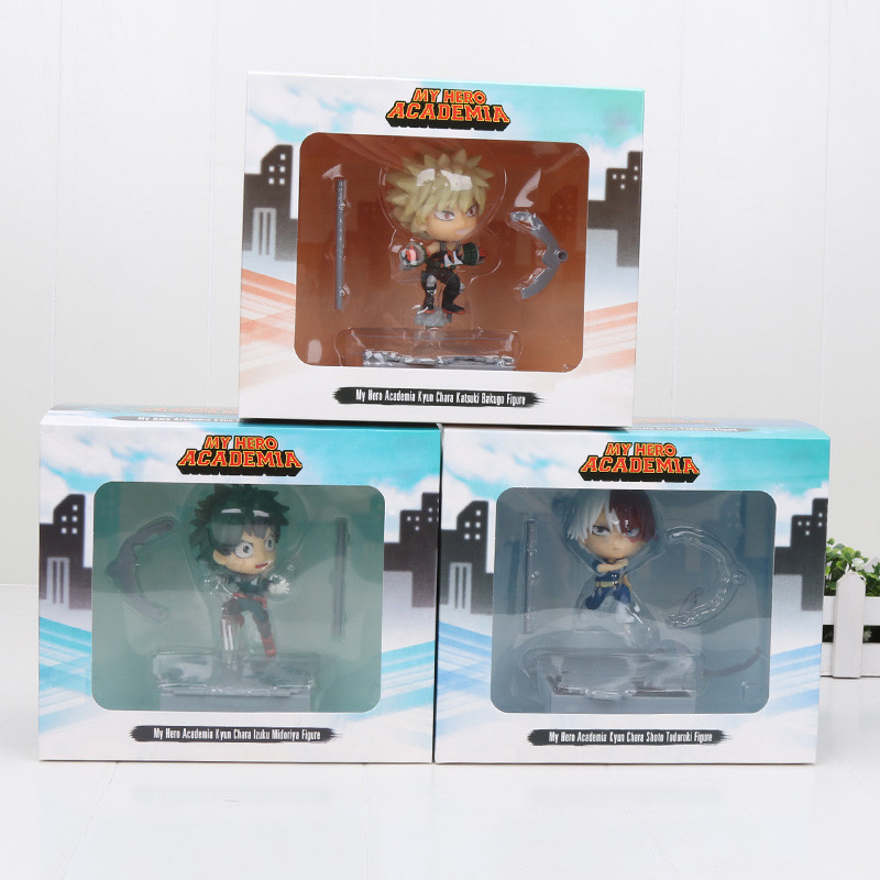 My Hero Academia Kyun Chara Figure Midoriya Izuku Bakugou Katsuki Todoroki Shoto Boku no Hero