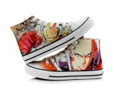 High-Q Unisex Anime Cos ONE PUNCH-MAN Shoes Saitama Casual 3D plimsolls canvas shoes rope soled shoes