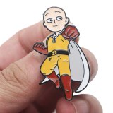 DMLSKY 20pcs/lot ONE PUNCH-MAN Funny Pin Art Enamel Pins and Brooches Lapel Pin Backpack Bags Badge Clothing Decals Gifts M3513