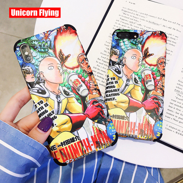 ONE PUNCH-MAN Saitama IMD Phone Case Back Cover For iphone 6 6s 7 8 Plus X XS Max XR 11 Pro