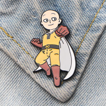 DMLSKY 20pcs/lot ONE PUNCH-MAN Funny Pin Art Enamel Pins and Brooches Lapel Pin Backpack Bags Badge Clothing Decals Gifts M3513