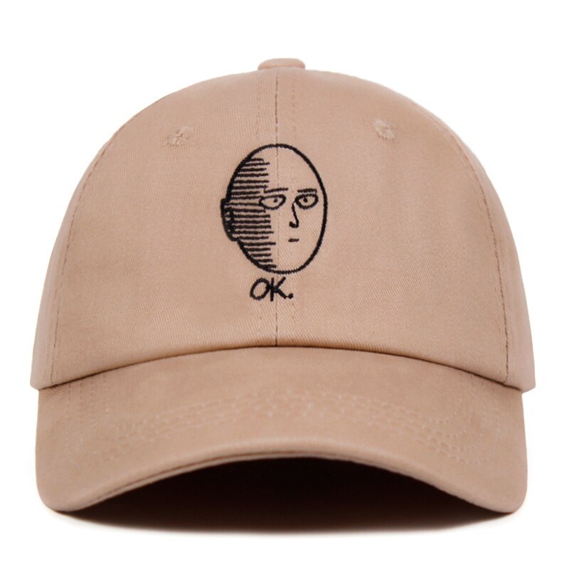 One Punch Man Dad Hat 100 Cotton Saitama Baseball Cap Anime Fan Embroidery Funny Hats This low profile anime hat features the anime anger symbol and kanji on the back that literally menacing by imouri. one punch man dad hat 100 cotton