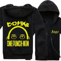 Anime ONE PUNCH-MAN Saitama Cosplay Hoodie Jacket Fleece Coat in stock free shipping NEW