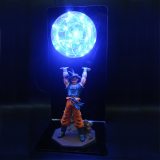 Dragon Ball Z Action Figures Goku Son Figurine Collectible DIY Anime Model Baby Dolls LED Lamp for Children Kids Christmas Toys