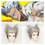 New Anime ONE PUNCH-MAN GAROU Cosplay Wig Women Men Sliver Soaring Fluffy Synthesis Hair Wig Fancy Ball Halloween Party Wigs