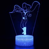 One Punch Man Action Figure Lamp 3D illusion Anime Figurine Night Lights One Punch Man Decoration Model Lamps Christmas Gifts