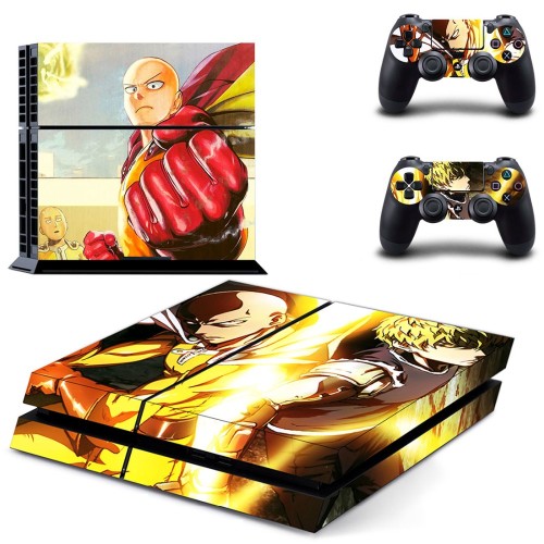 PS4 Skin Sticker Decal for Sony PlayStation 4 Console and Controller Skin PS4 Sticker Vinyl - Anime One Punch Man