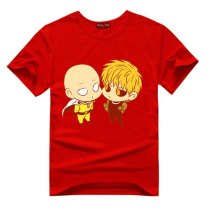 Hot Sale Anime ONE PUNCH MAN Genos Cartoon T Shirt Short Sleeve Unisex T-shirt Cosplay Clothes Lover Cotton Casual Costume