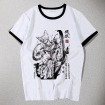 Anime One Punch Man Cosplay T-shirts ink painting summer tshirt Tops Men Tees