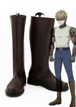 New One Punch Man One-Punch Man Genos Cosplay Boots Anime Shoes Custom Made