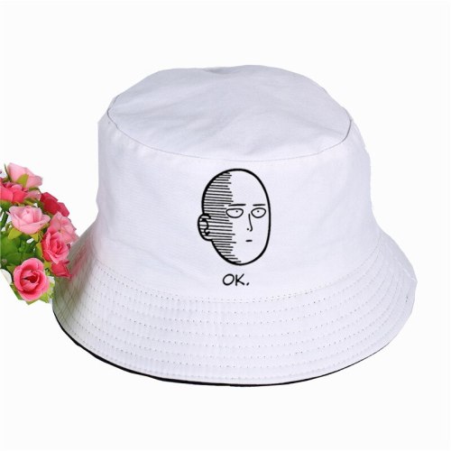 One Punch Man Printed Bucket Hats Summer pop harajuku Women Men fisherman hat Outdoor sunshade cap fishing hat