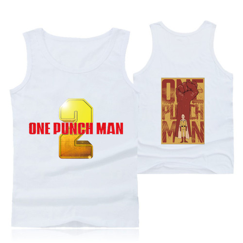 One Punch Man Season 2 2019 New Hot Trend Vest Top Men Summer Sleeveless Vest Fashion cool Casual Hip Hop Clothing Vest