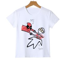 Cartoon T shirt Kids pokemon/Spiderman/Minions/One Punch Man Baby Girls Boys Clothes Y11-11