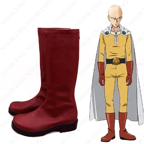 One Punch Man Boots Anime Saitama Cosplay Shoes