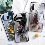 One Punch Man Tempered Glass Case Cover For Samsung Galaxy S10 5G Note 9 A70 Silicone Phone Protective Shell