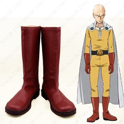 One Punch Man Boots Anime Saitama Cosplay Shoes