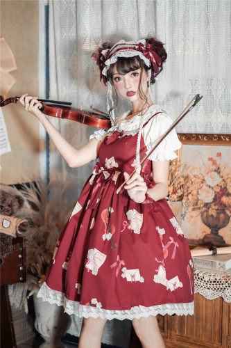  2019 Hot Sale Original design spot Japan new Lolita lovely print music radio 8029 dress