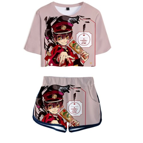 New Toilet-bound Jibaku Shounen Hanako-kun Hanako kun T-shirt cosplay costume  short Tees