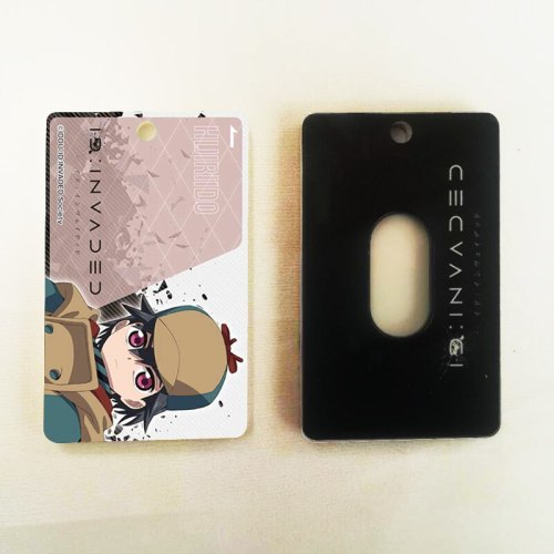 2020 New Anime ID:INVADED Sakaido Cosplay Acrylic Student Card Holder Bus Card Keychain Card Case Cover Keyring Bags Pendant Gif