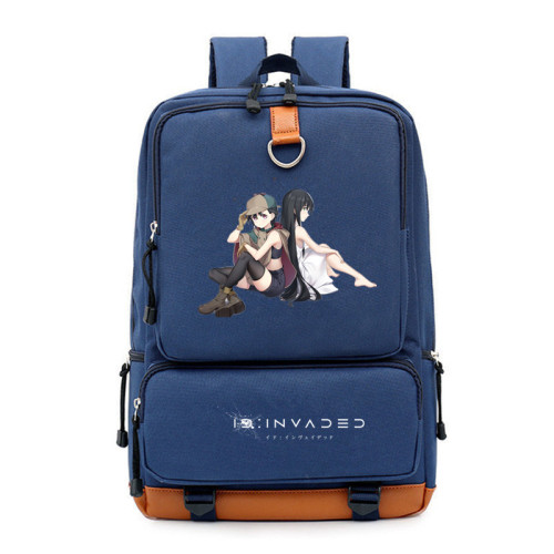 Anime ID:INVADED backpack schoolbag for Teenagers canvas Boys Girls Shoulder Travel bag laptop Mochila Bags