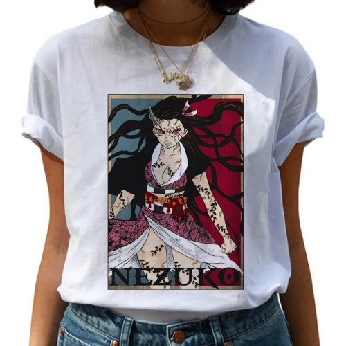 Anime Kimetsu No Yaiba Demon Slayer T Shirt Graphic Top Tees Tshirt Streetwear Punk T-shirt Men Clothes Women