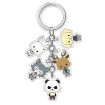 New BEASTARS Anime Kawaii Wolf Rabbit Animal Cosplay Accessories Kids Adult Keychain Acrylic Pendant Key ring Key chain