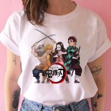 kimetsu no yaiba demon slayer t shirt women graphic top tees Japanese anime tshirt harajuku kawaii streetwear punk t-shirt