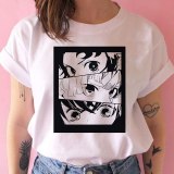 kimetsu no yaiba demon slayer t shirt women graphic top tees Japanese anime tshirt harajuku kawaii streetwear punk t-shirt