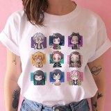 kimetsu no yaiba demon slayer t shirt women graphic top tees Japanese anime tshirt harajuku kawaii streetwear punk t-shirt