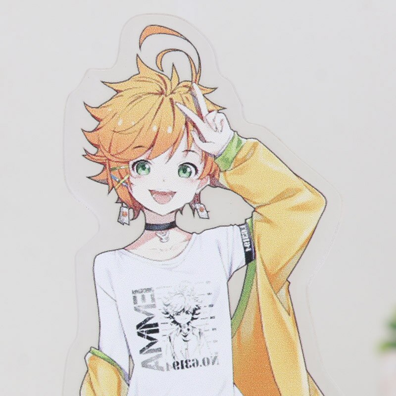 16cm Anime The Promised Neverland Yakusoku No Neverland Emma Ray Norman Cosplay Acrylic Stand Model Plate