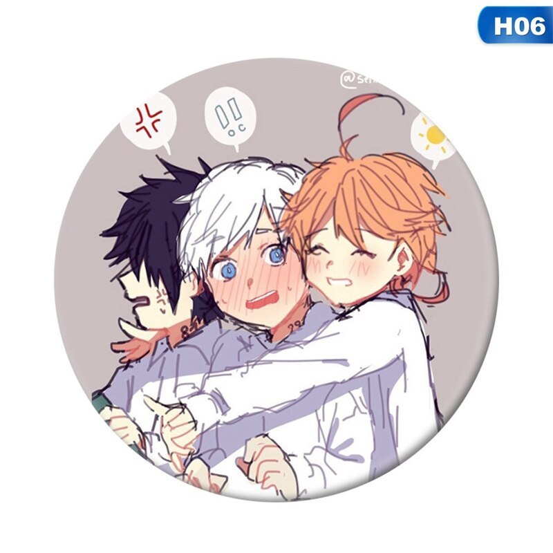 Anime The Promised Neverland Emma Cosplay Badges Cute Brooch Pins Icon 