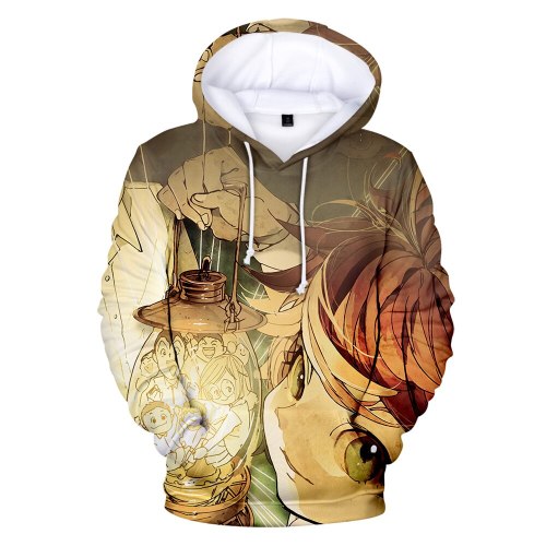 The Promised Neverland 3D Hoodies Men Women 2019 Hot Sale Fall Fashion Casual Anime Hoodie The Promised Neverland Sweatshirt