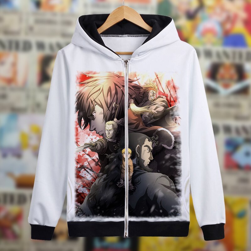 Get Wallpaper Vinland Saga Hoodie Thorfinn Cosplay Costume Anime Jacket Coat For Android