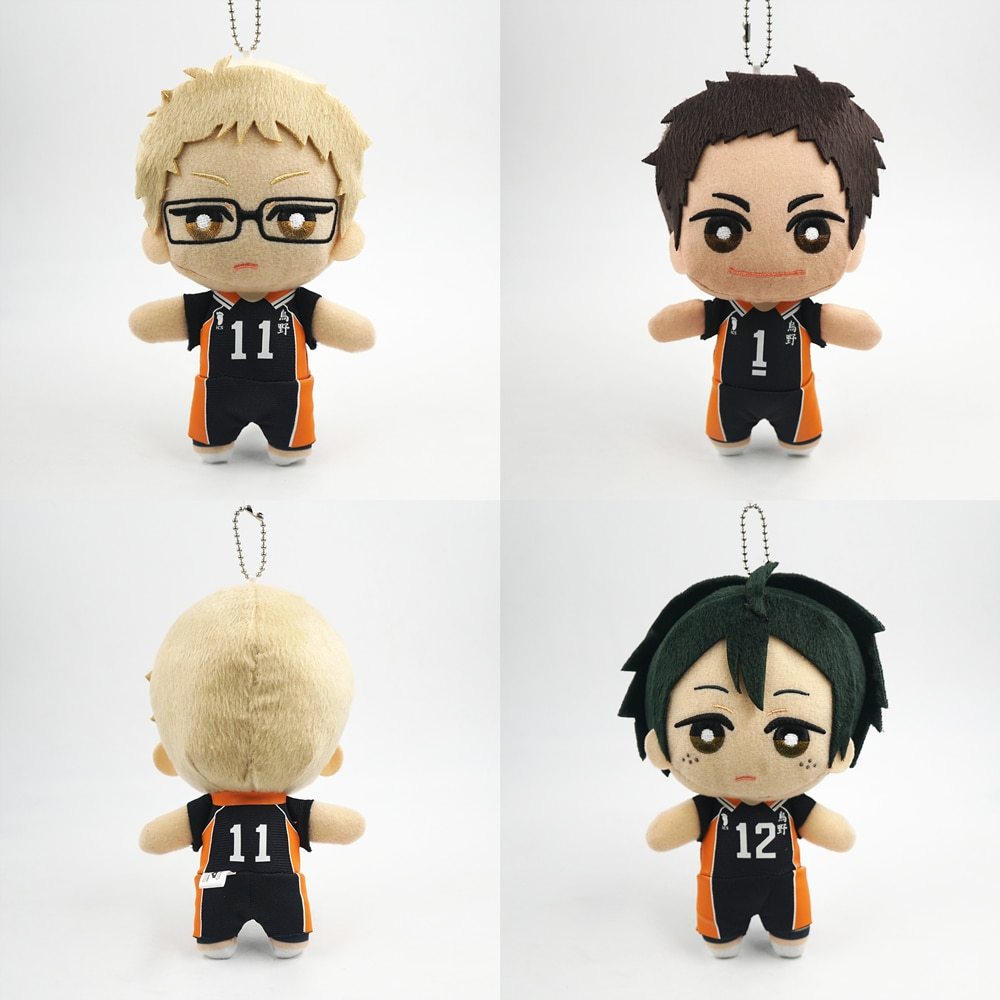 16cm Haikyuu Anime Plush Toy Stuffed Toy Tsukishima Kei Yamaguchi Tadashi Sawamura Daichi Anime Toys Gift