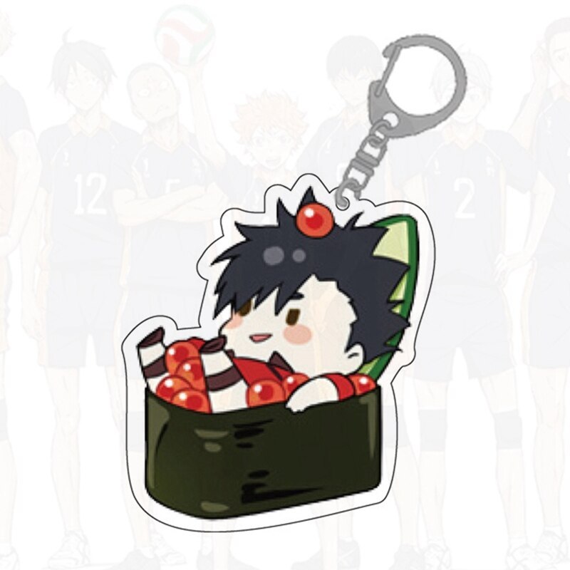 Cute Cartoon Keychain Volleyball Boy Key Chain Ring Anime Haikyuu