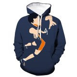 Hoodies Anime Style Hooded Sweatshirt Haikyuu 3D Printed Men Women Hip Hop Pullover Hoodie Sports Casual Cosplay Top Unisex