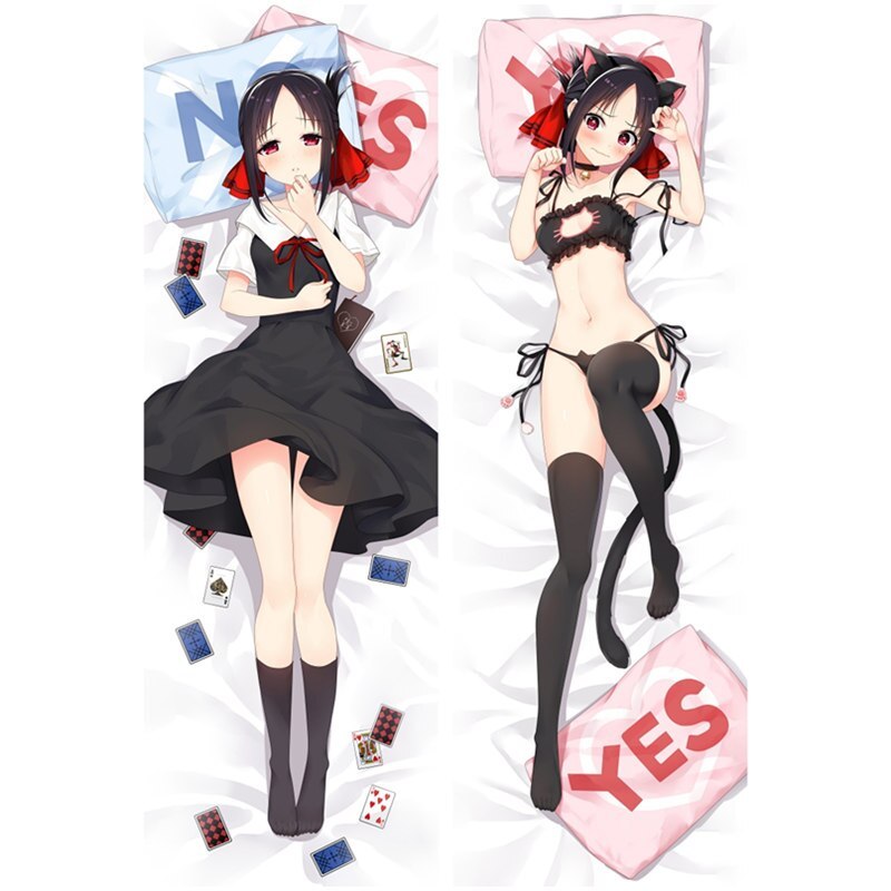 Anime Kaguya Sama Love Is War Pillow Cover Dakimakura Case Sexy Girl 3d Double Sided Bedding