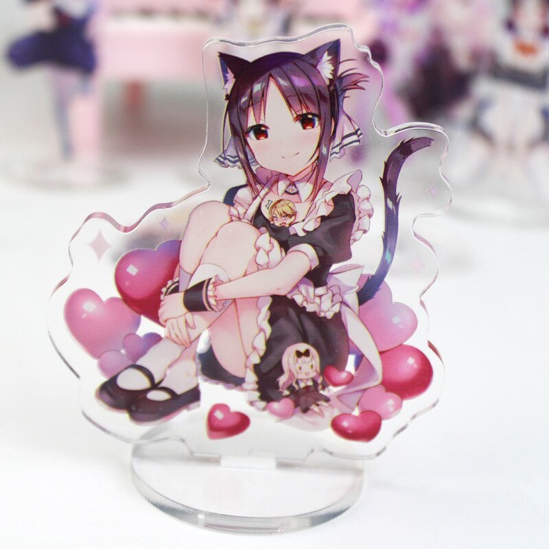 Anime Kaguya Sama Love Is War Kaguya Shinomiya Chika Fujiwara Cosplay Cute Acrylic Stand Figure Model