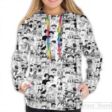 Mens Hoodies Sweatshirt for women funny Haikyuu!! - Manga Collage print Casual hoodie Streatwear