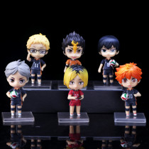 6 pcs/set Anime Haikyuu!!! PVC Action figure Model Toy for collection full set for boyfriend gift