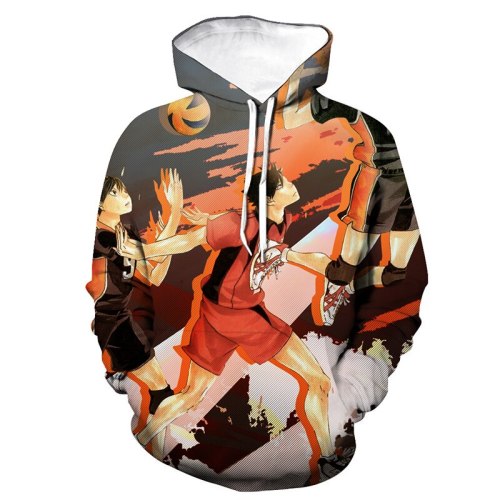 Haikyuu Hoodies Anime 3D Printed Men Women Cosplay Hooded Sweatshirt Pullover Sports Casual Hip Hop Hoodie Fashion Tops Clothing
