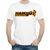 Haikyuu T Shirt White Color Mens Fashion Short Sleeve Anime Haikyuu T-shirt Tops Tees tshirt Casual T-shirt